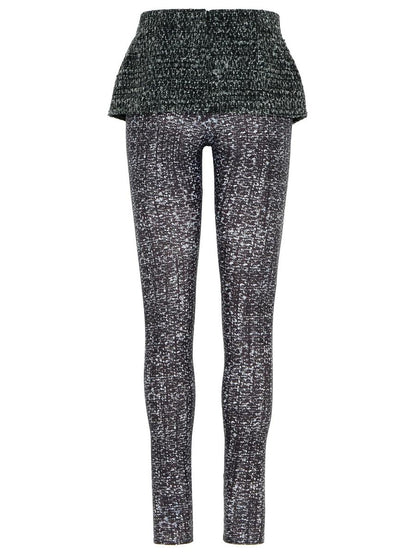 Diesel – Zweifarbige Leggings aus Polyestermischung