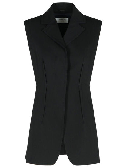 Sportmax „Oca“ schwarze Baumwollweste