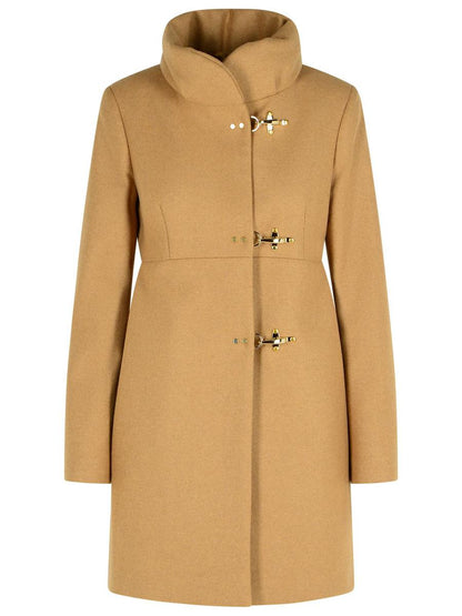 Fay Mantel aus Wollmischung in Beige