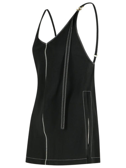 Sportmax „Waser“ Schwarzes Viskose-Tanktop