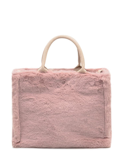 Marni Marni Tasche aus rosa Kunstpelz