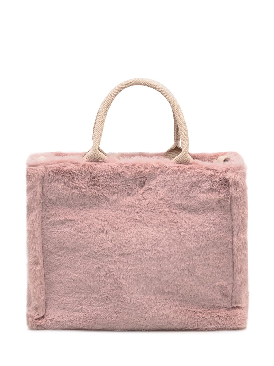 Marni Marni Tasche aus rosa Kunstpelz
