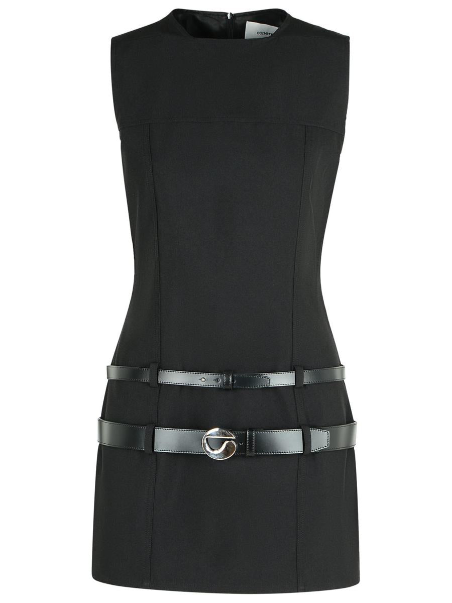 Coperni Schwarzes Polyesterkleid