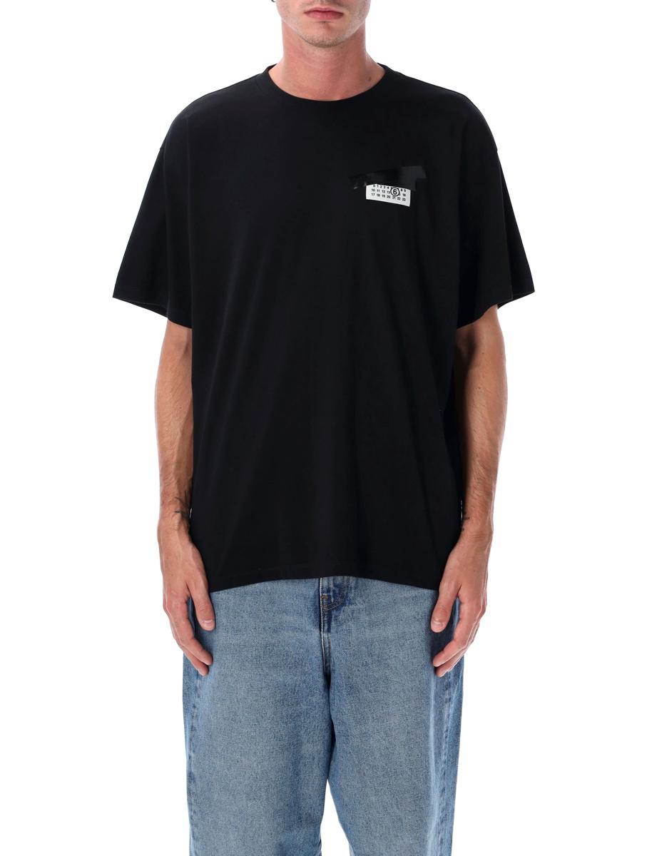 MM6 Maison Margiela Trompe L'Oeil bedrucktes Baumwoll-T-Shirt