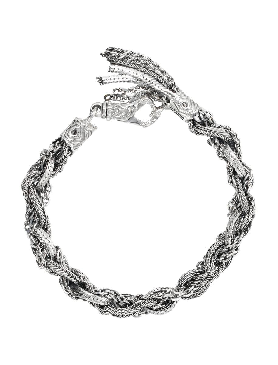 Emanuele Bicocchi – Mittelgroßes Armband mit rundem Zopfmuster