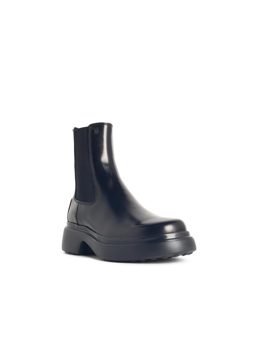 Tod'S Schwarze Lederstiefeletten