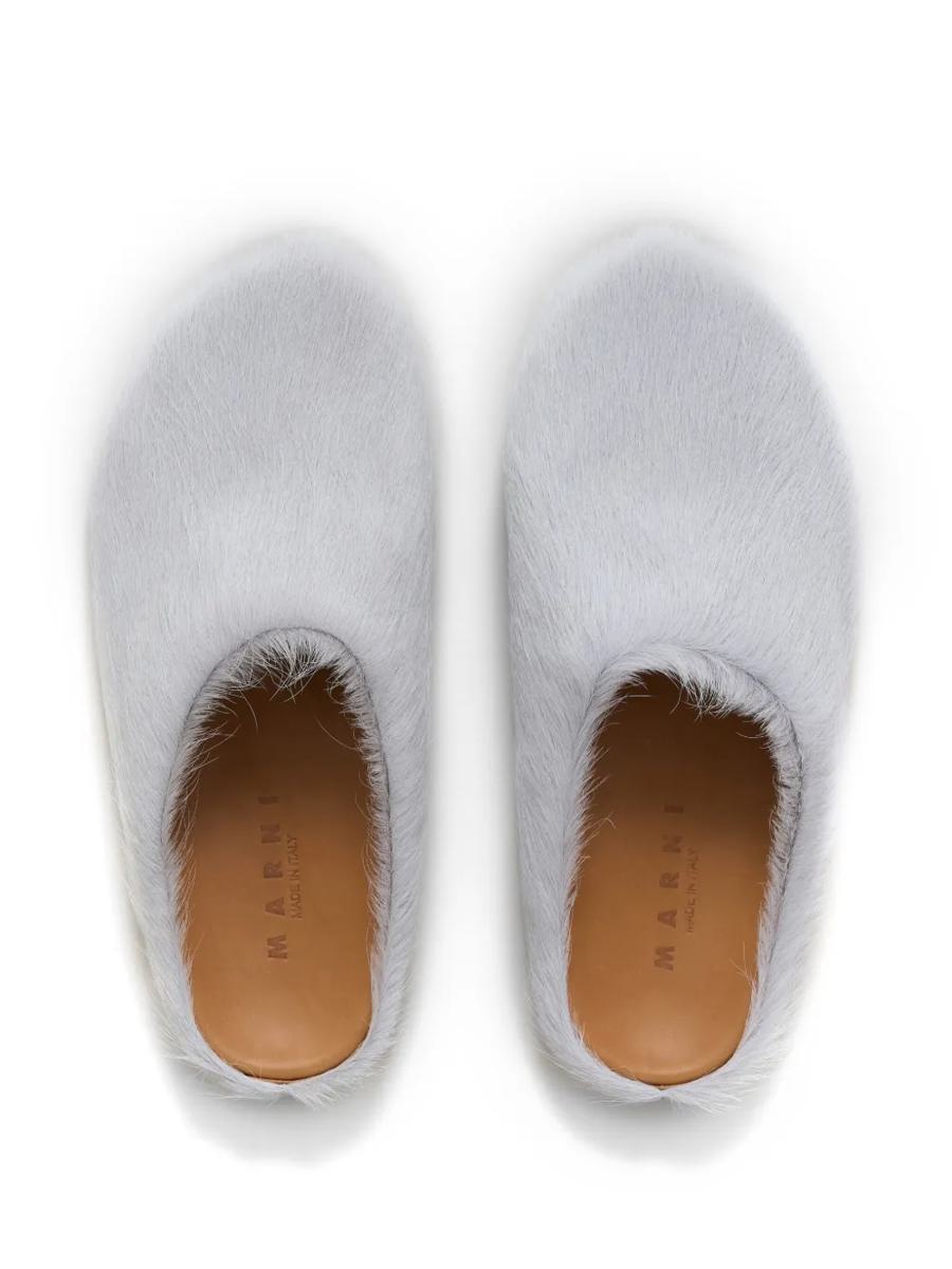 Marni – Fussbett-Sabot-Slipper mit runder Zehenpartie
