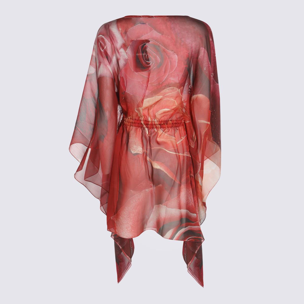 Rotes Seidenkleid von Roberto Cavalli