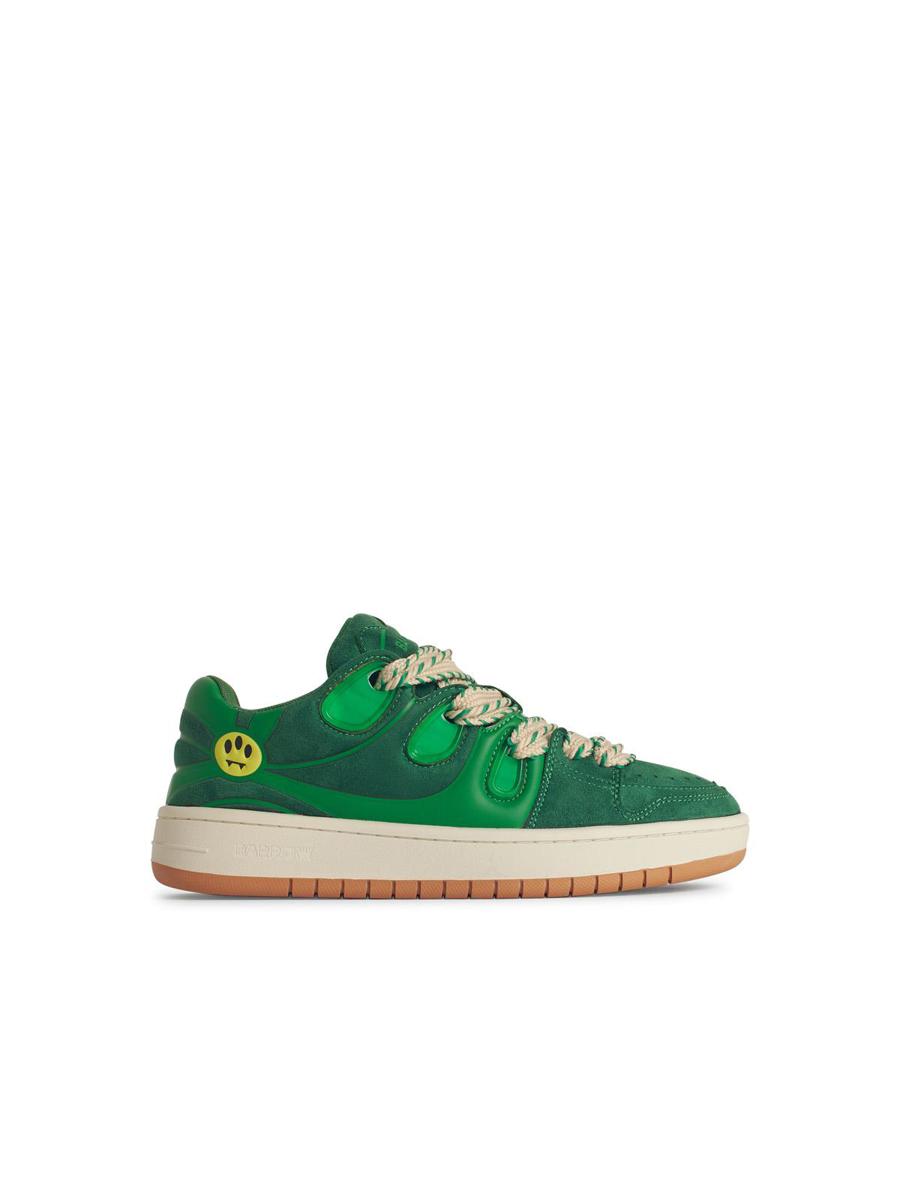 Grüne Leder-Sneaker „Barrow Skate“