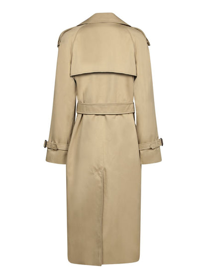 Burberry – Trenchcoat aus Baumwollmischung in Beige