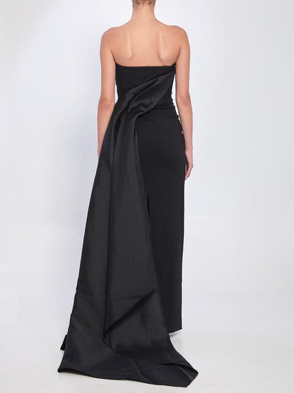 Kisnley – Schwarzes Maxikleid