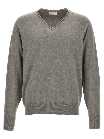Ma'Ry'Ya Pullover mit V-Ausschnitt