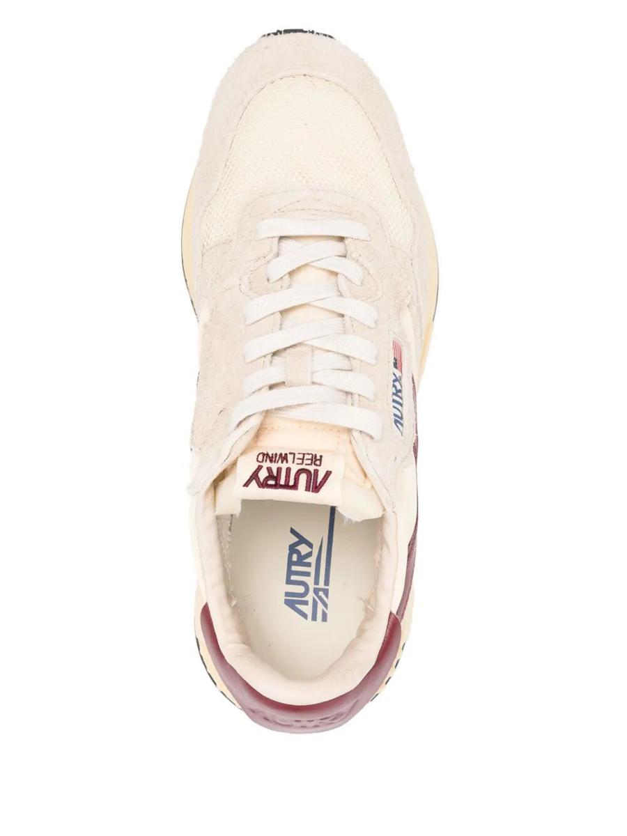 Autry „Reelwind Low“ Wildleder-Netz-Sneakers