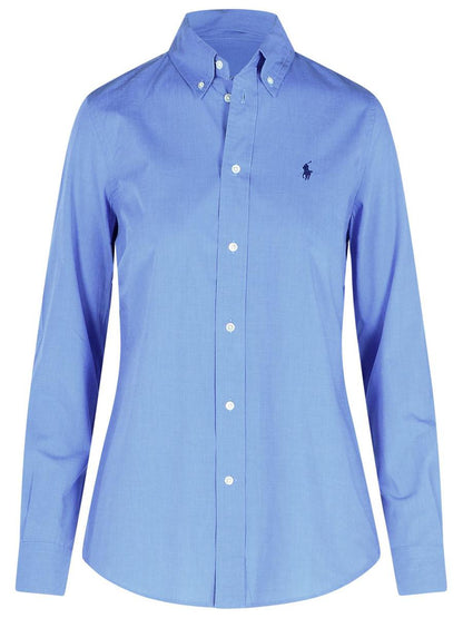 Polo Ralph Lauren Hellblaues Baumwollhemd