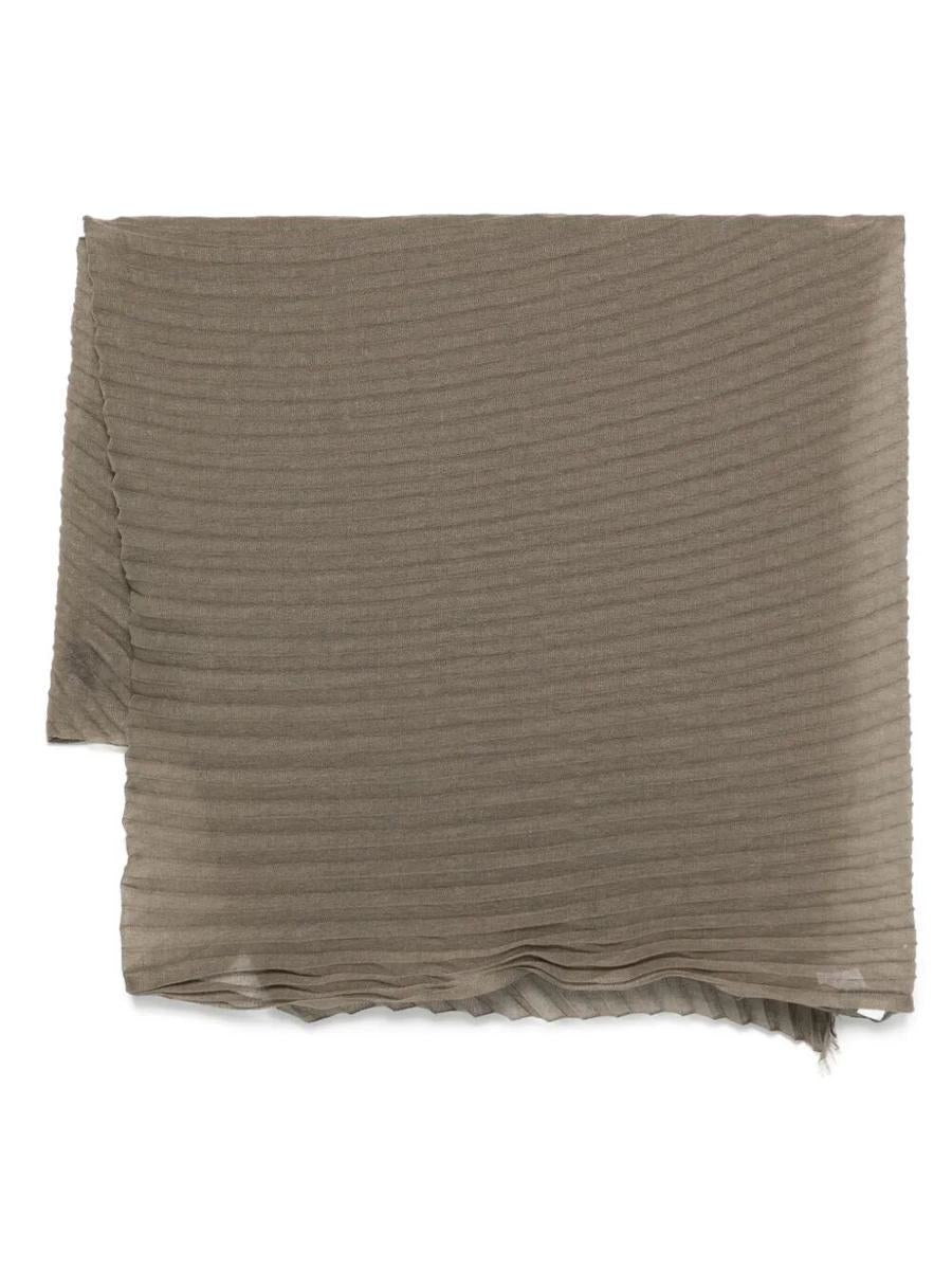 Issey Miyake „Pleats“ Stola aus seidiger Wolle