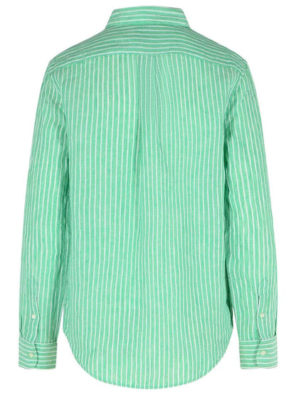 Grünes Leinenhemd von Polo Ralph Lauren
