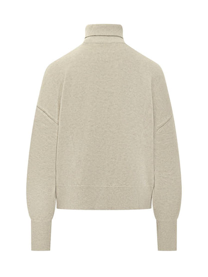 Isabel Marant Étoile Rollkragenpullover aus Wolle mit Logo Schwarz Marant Étoile