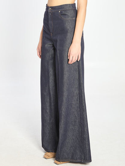 Jeans mit weitem Bein