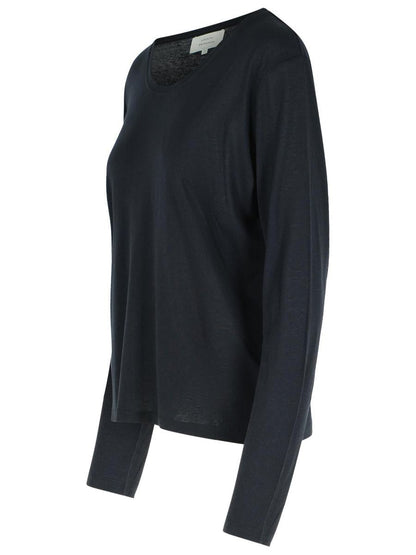 Schwarzer Pullover aus Wollmischung von Loulou Studio