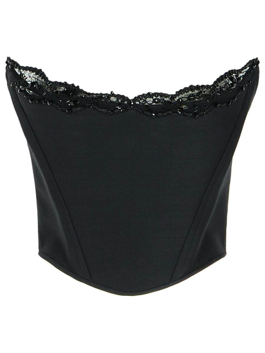 DSQUARED2 „Paris“ Korsett aus schwarzer Schurwollmischung