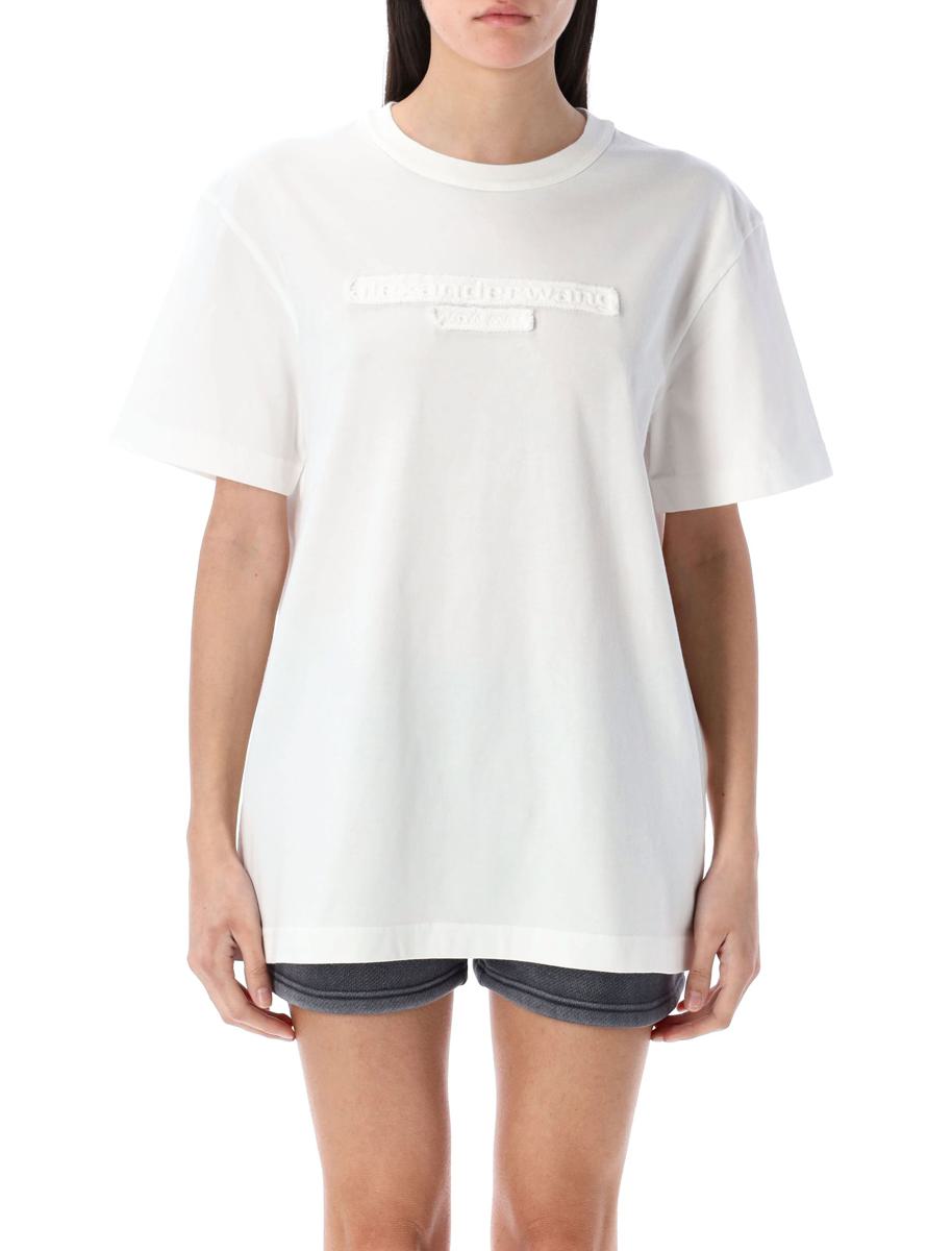 Alexander Wang – T-Shirt mit Distressed-Logo