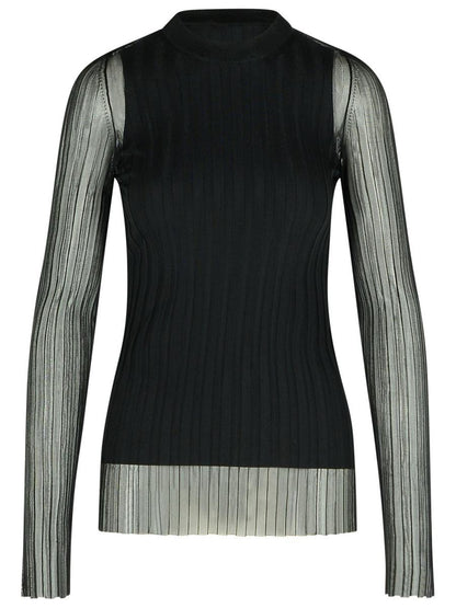 Sportmax „Acino“ – Schwarzer Pullover aus Polyamidmischung