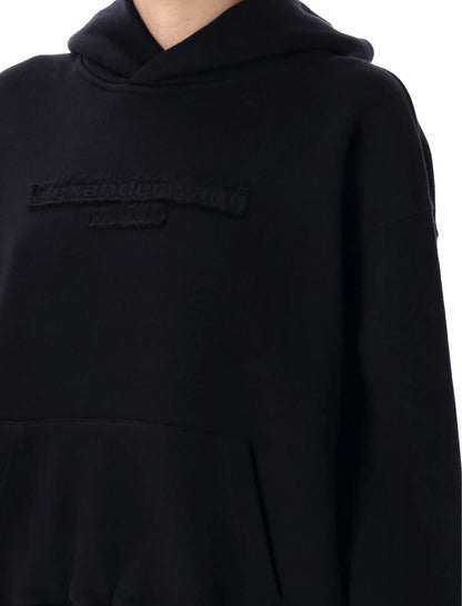 Alexander Wang – Kapuzenpullover mit Distressed-Logo