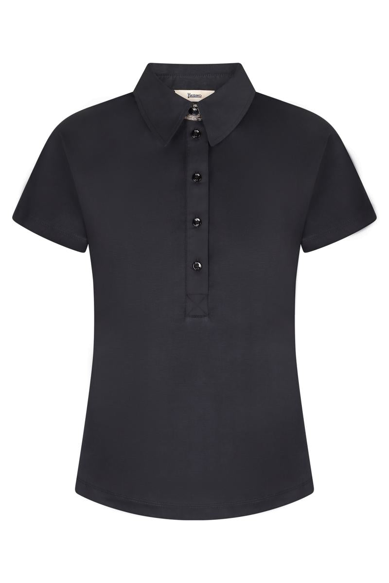 Herno Kurzarm-Poloshirt aus Baumwolle