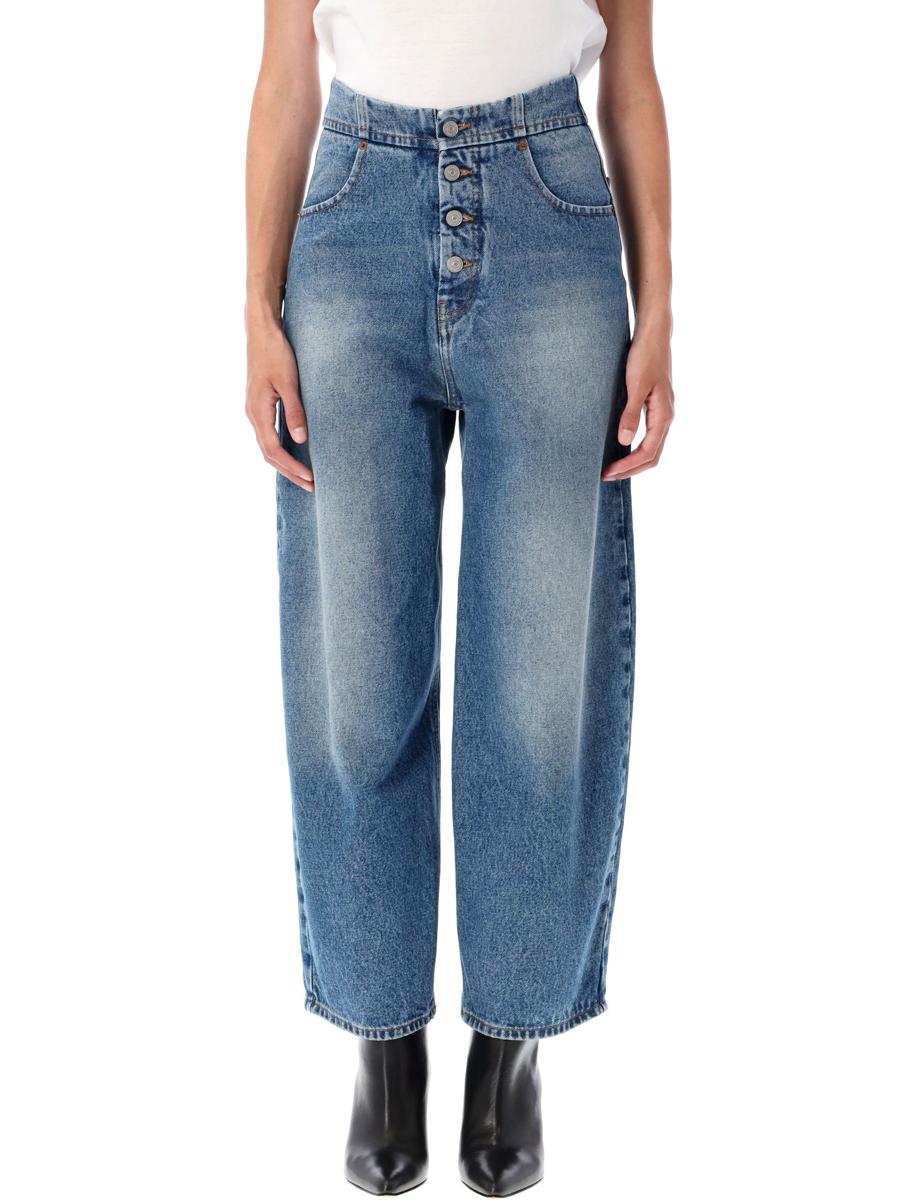 MM6 Maison Margiela – Gerade geschnittene Cropped-Jeans