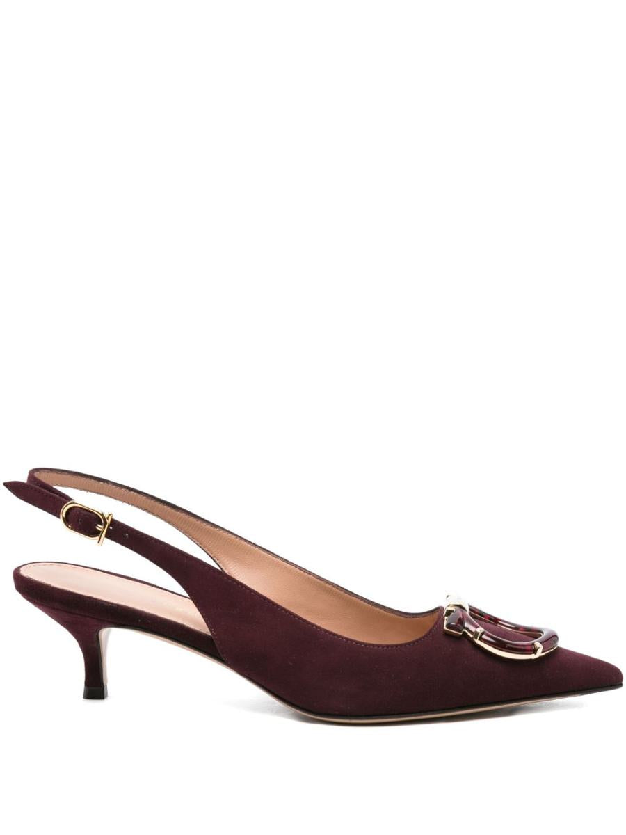 Salvatore Ferragamo Slingback-Pumps aus Leder