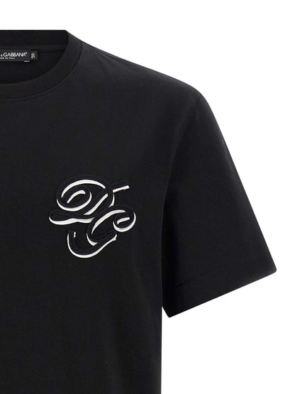 Dolce &amp; Gabbana T-Shirt mit doppelter Stickerei
