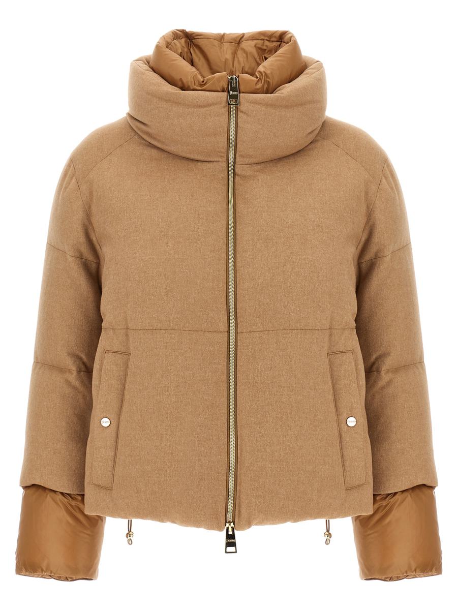 Herno Pufferjacke aus zwei Materialien