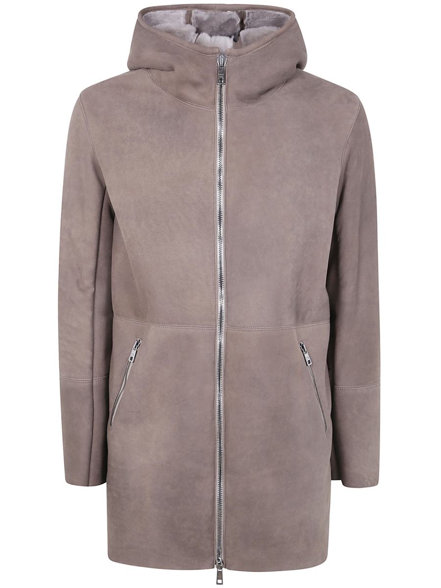 Giorgio Brato Mutton Velours Kapuzenjacke Kleidung