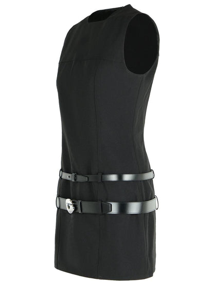 Coperni Schwarzes Polyesterkleid
