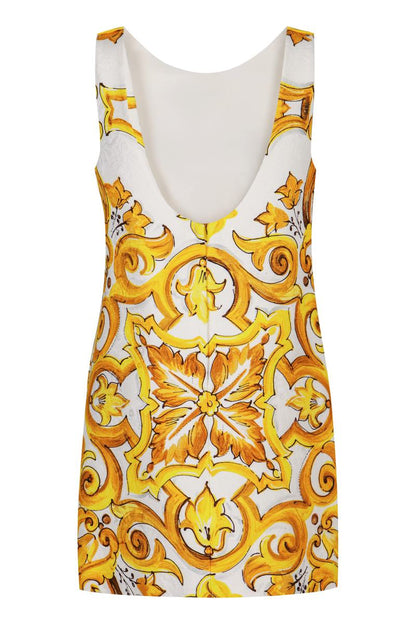 Dolce &amp; Gabbana – Kleid mit Brokatmuster