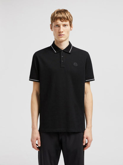 Moncler Poloshirt mit Logo aus Baumwolle