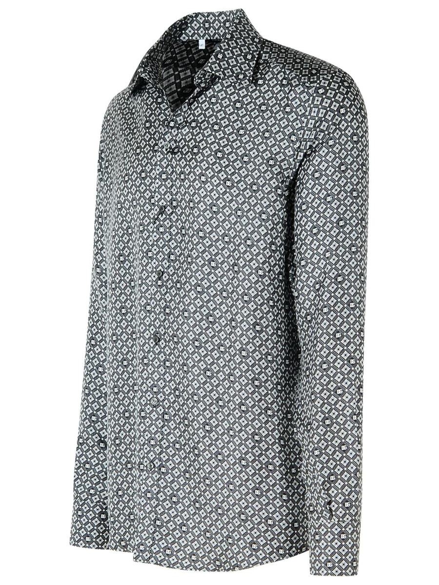 Schwarzes Seidenhemd von Dolce &amp; Gabbana