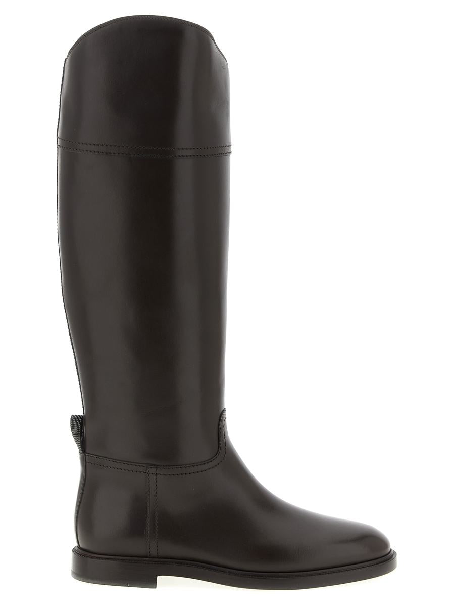 Brunello Cucinelli Lederstiefel Monile