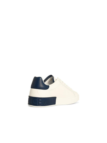 Dolce &amp; Gabbana – Portofino – Weiße Ledersneaker