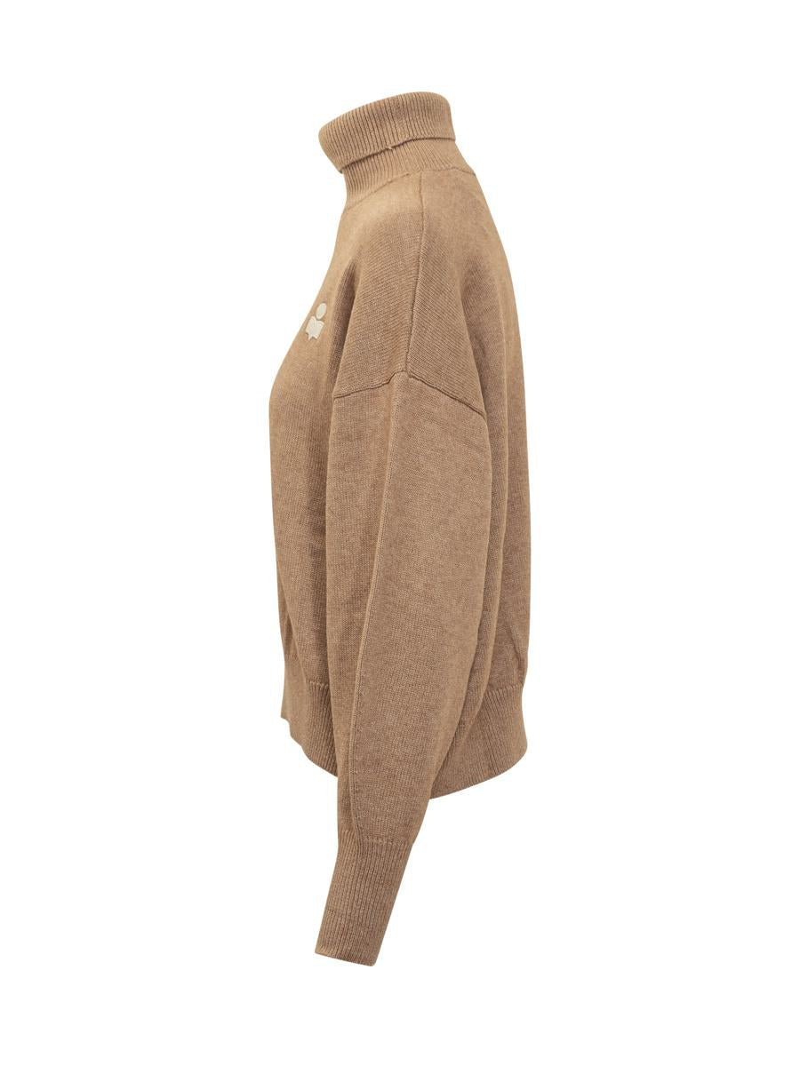 Rollkragenpullover aus Wolle mit Logo von Isabel Marant Étoile