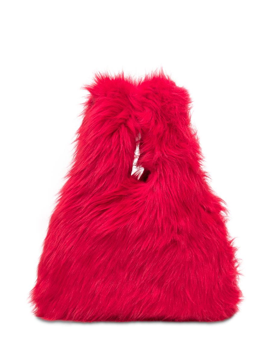 Msgm Msgm Tasche aus Fuchsia Kunstpelz