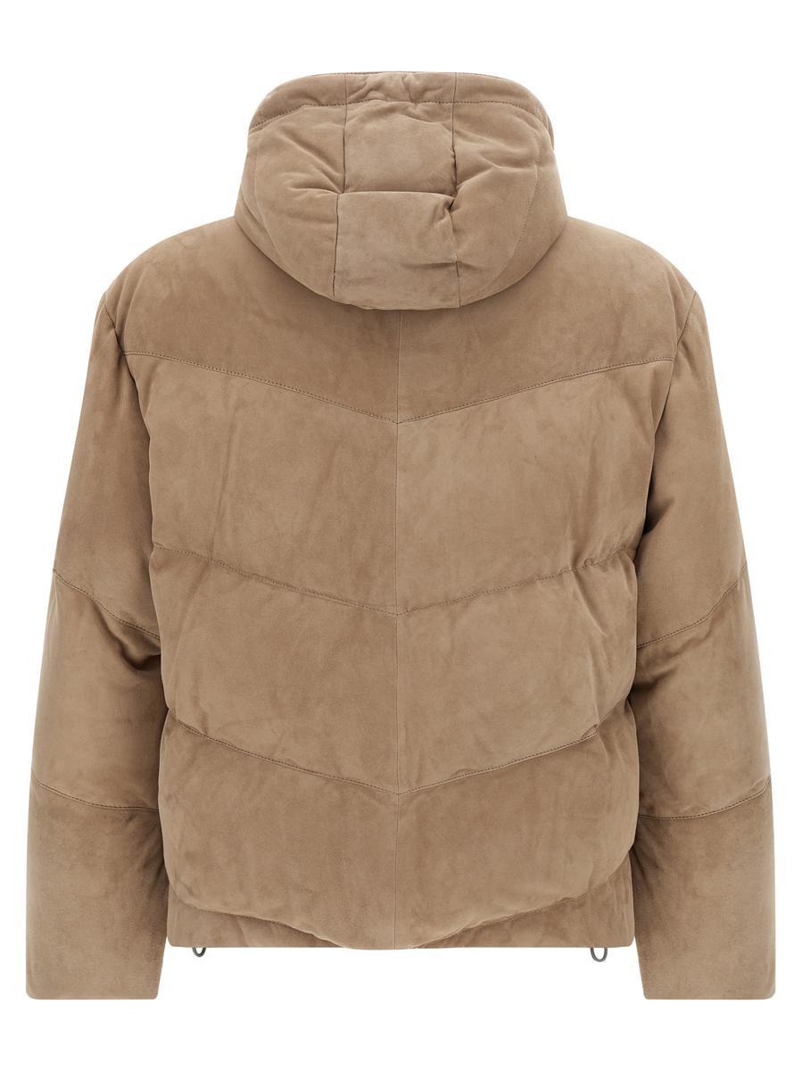 Brunello Cucinelli Wildleder-Daunenjacke
