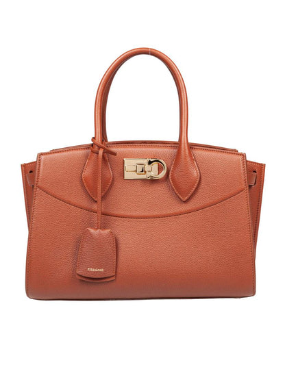 Salvatore Ferragamo Handtasche aus gehämmertem Leder