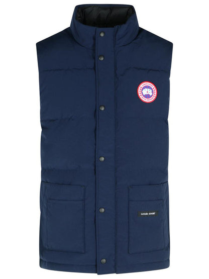Canada Goose „Freestyle“ Weste aus blauer Baumwollmischung