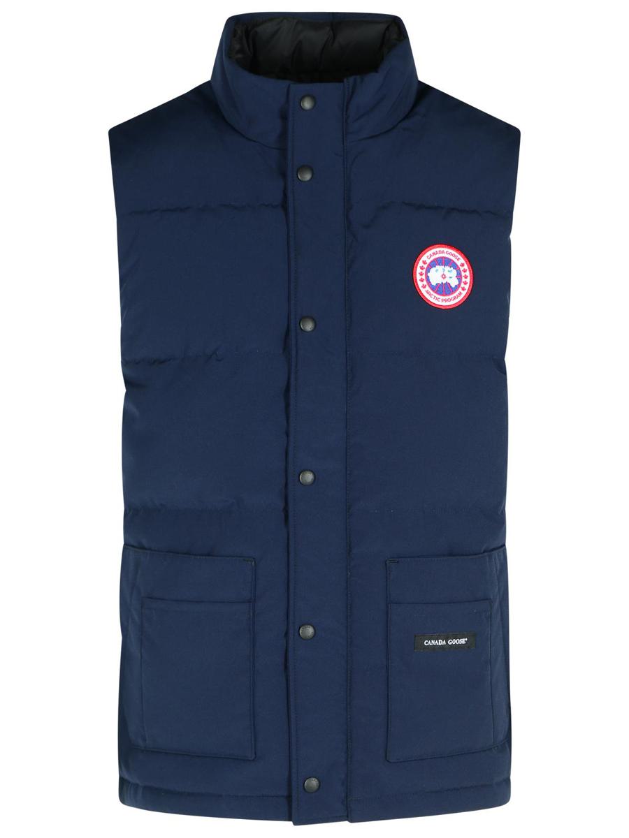 Canada Goose „Freestyle“ Weste aus blauer Baumwollmischung