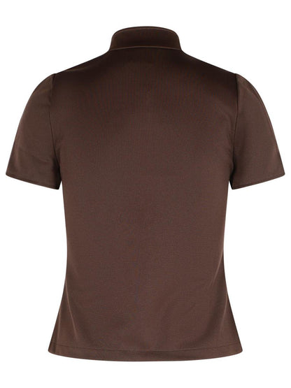 Courrèges Braunes Polyester-T-Shirt