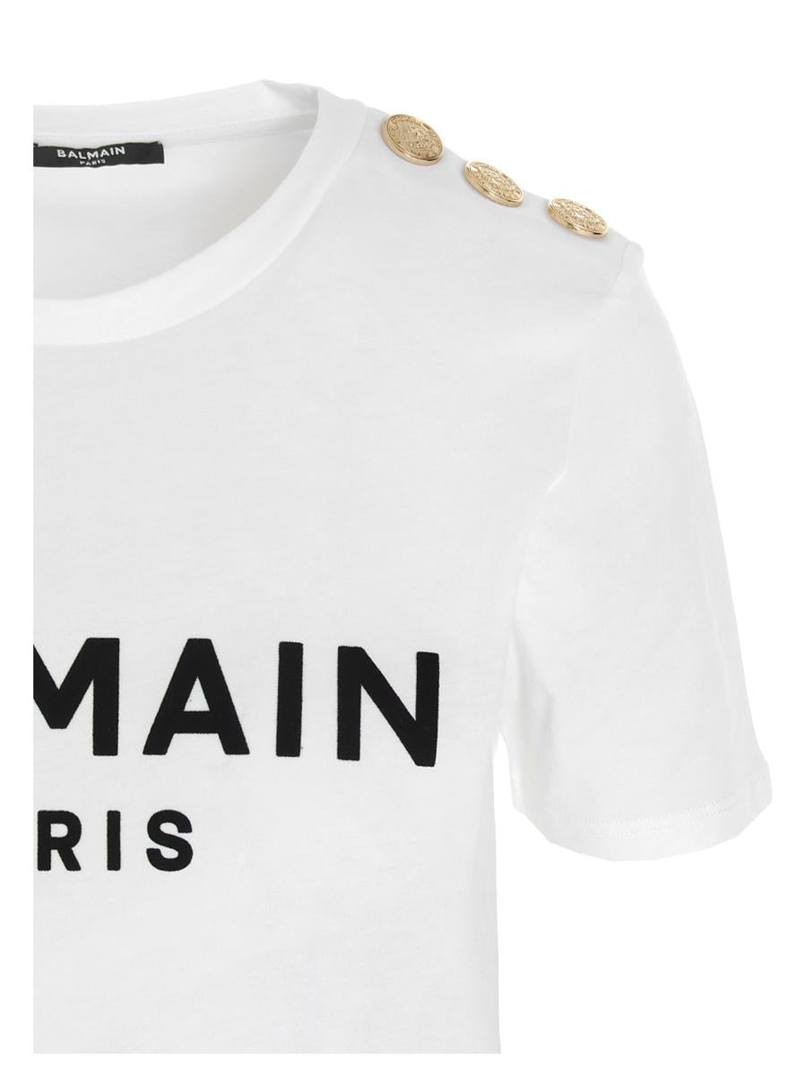 T-Shirt mit Balmain-Logoprint