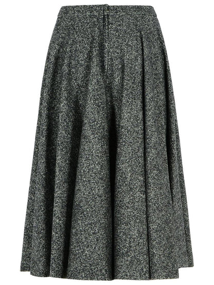 Dolce &amp; Gabbana Zweifarbiger Rock aus Schurwollmischung