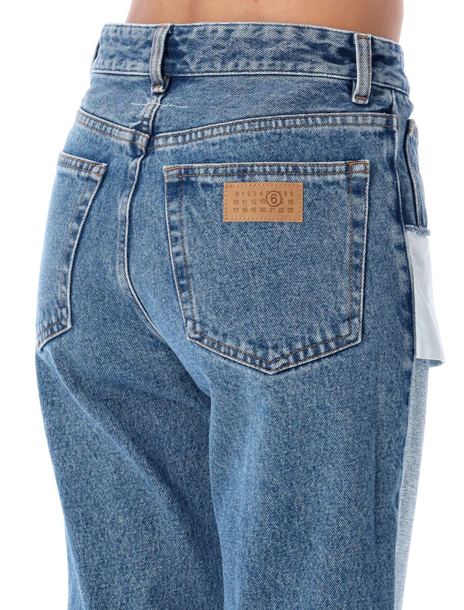 MM6 Maison Margiela – Jeans mit umgekehrter Vorderseite