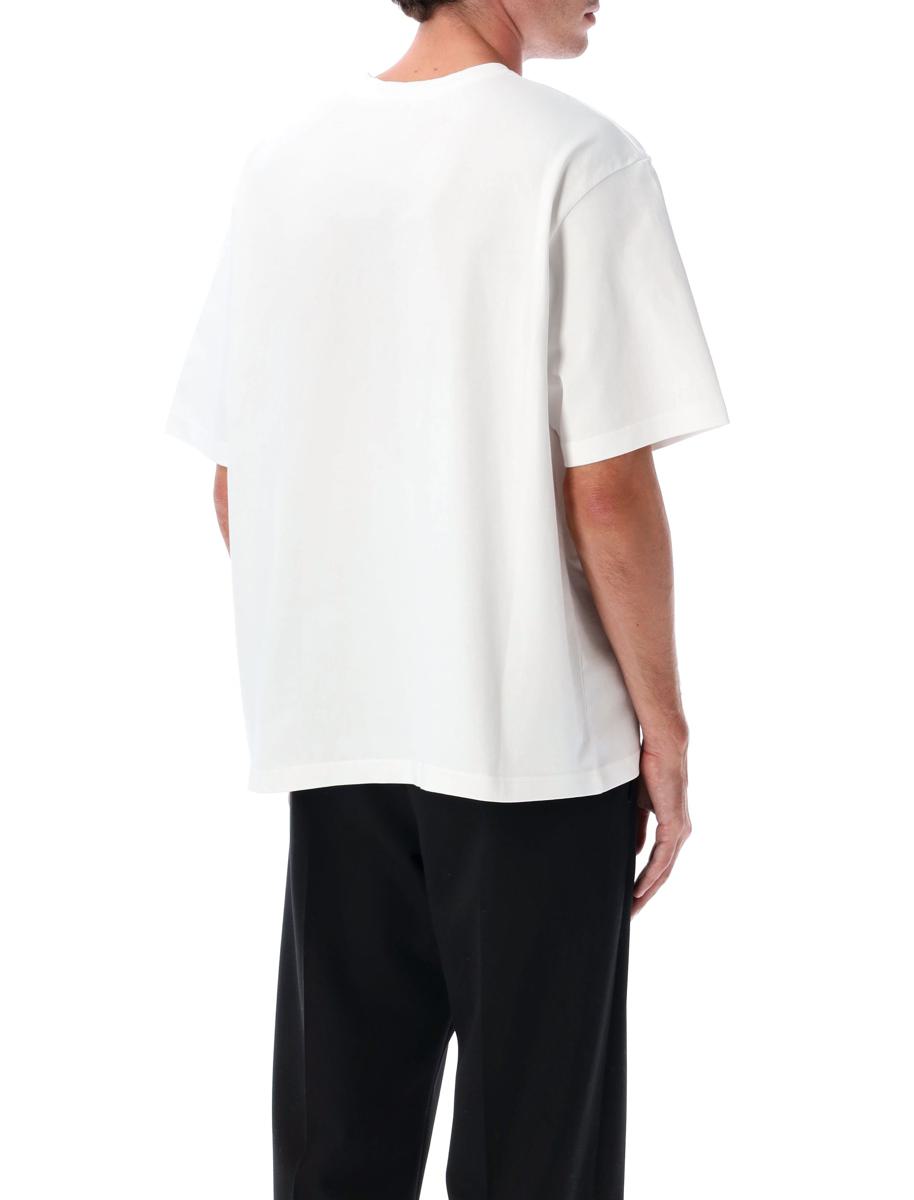 Casablanca – Weißes Oversize-T-Shirt mit Libellen-Blumenmuster